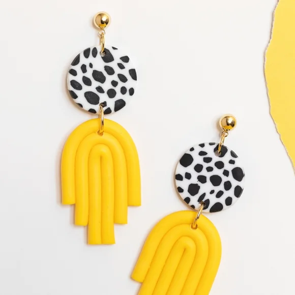 Celeste Clay Earrings - Picture 2 of 6